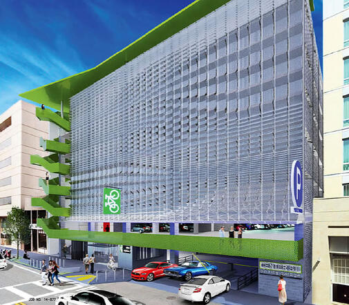 Center St. Parking Garage Facade, Berkley, CA